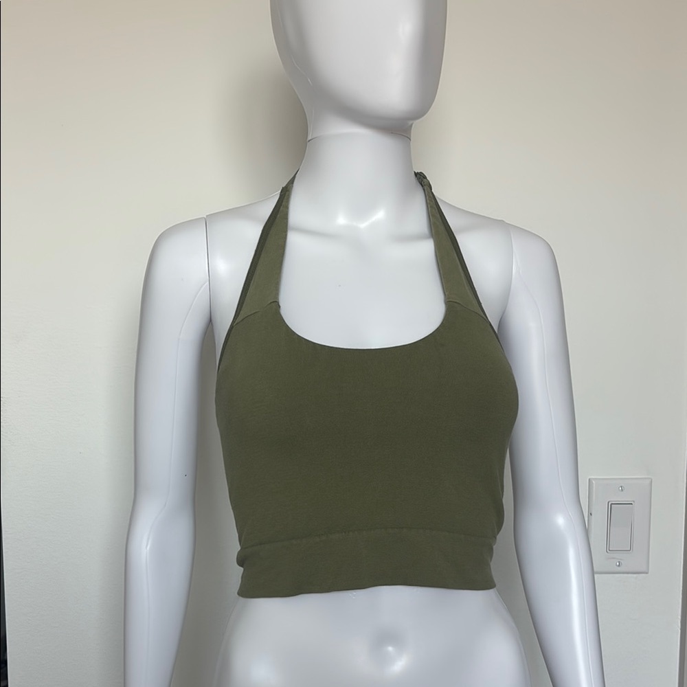 Auden Olive Green Sports Bra